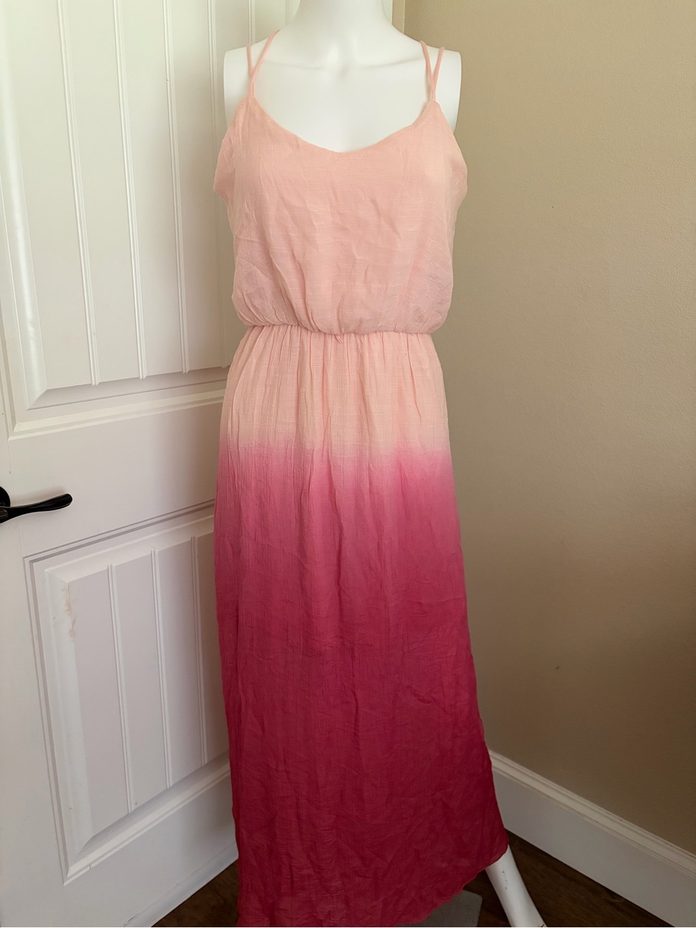 A. Byer Vintage Y2K Pink Ombre Maxi Dress